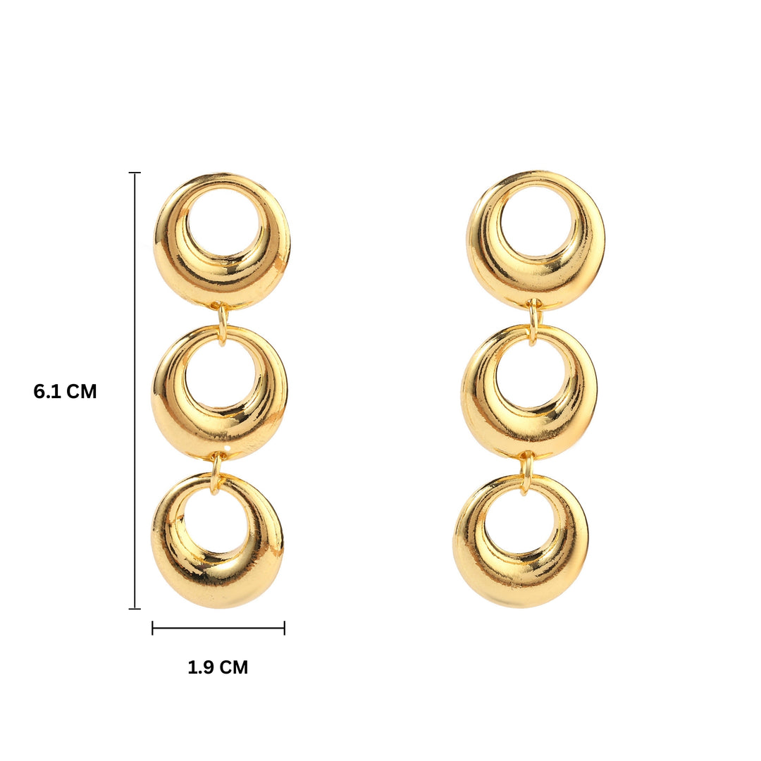 Elate Luxury Gold Earring - Salty Accessories