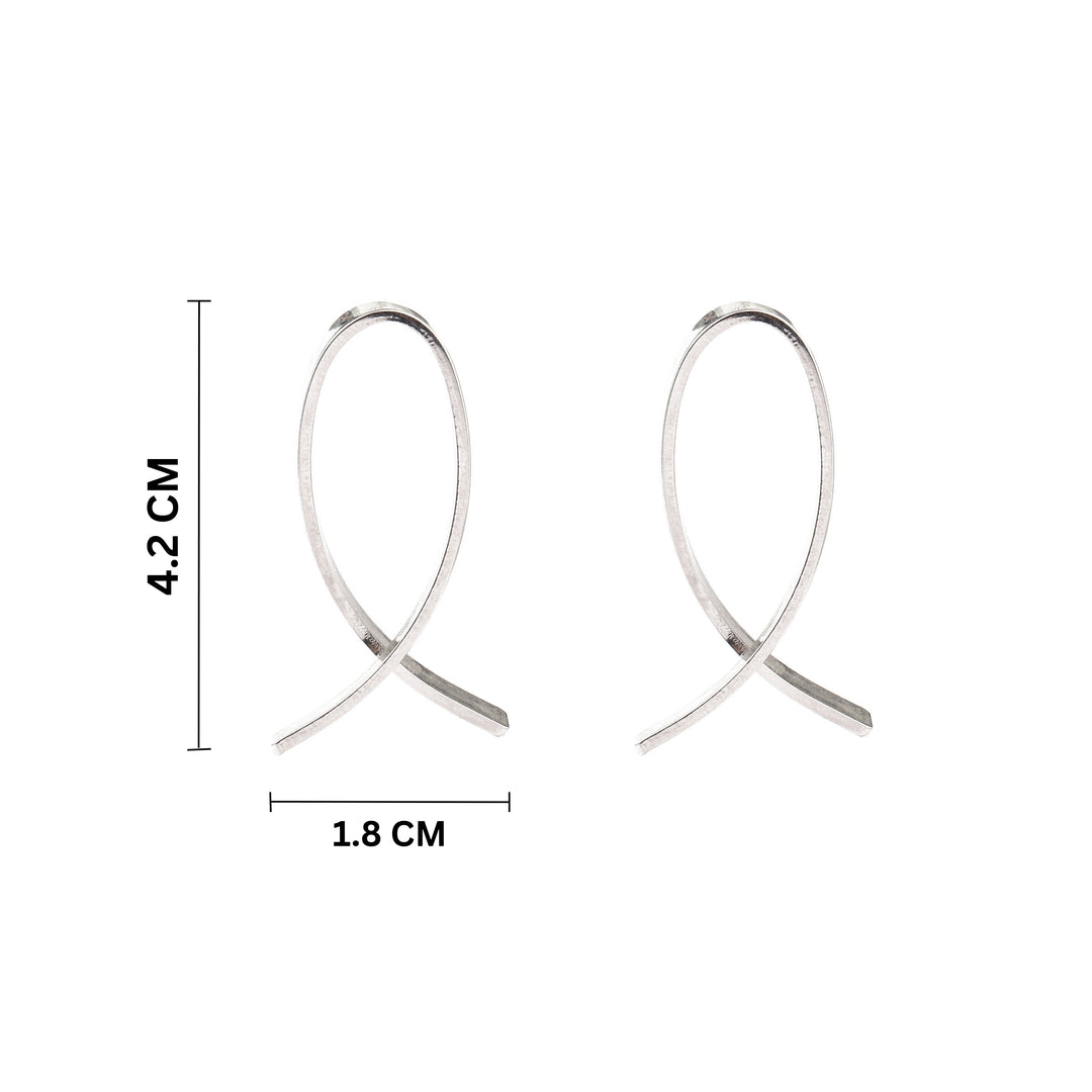 Pinnacles Luxury Silver Earring