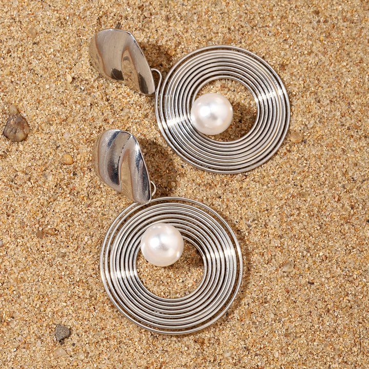 Aster Luxury Gold Silver Earring