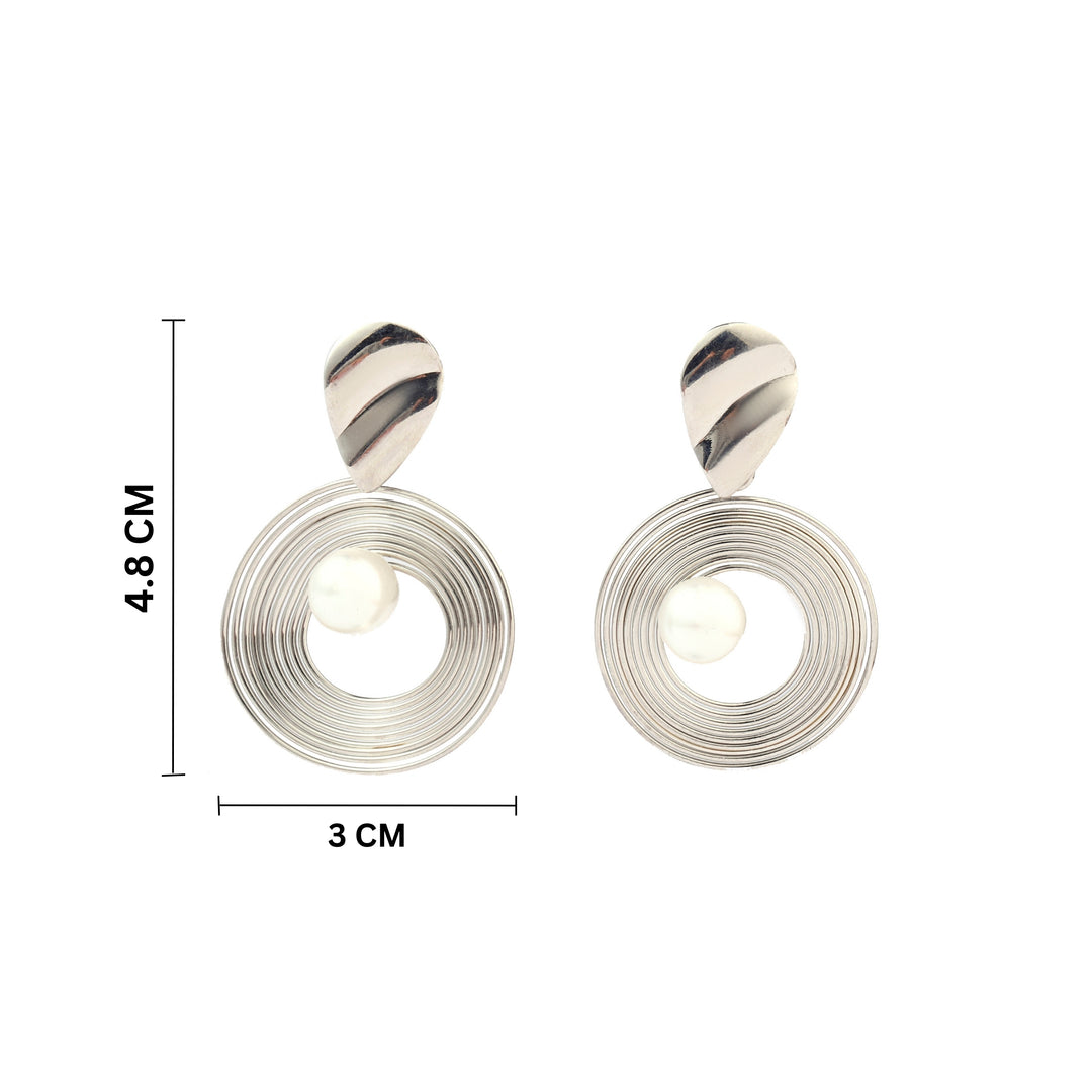 Aster Luxury Gold Silver Earring