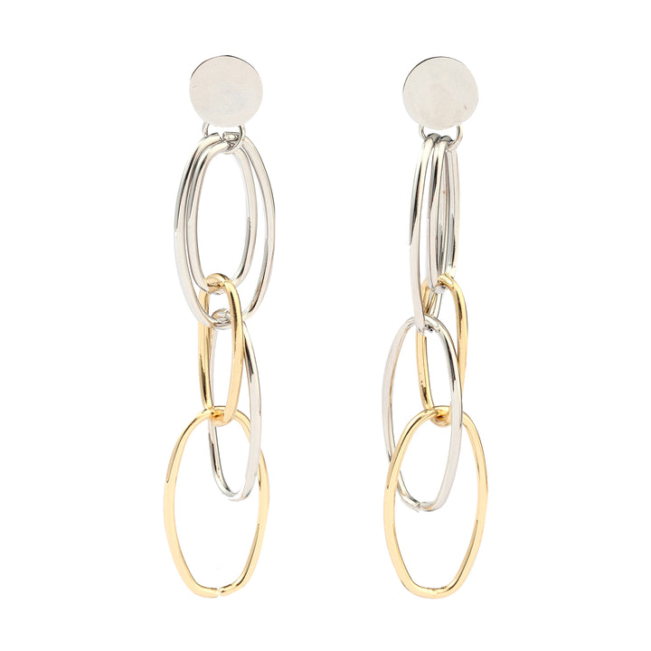 Jovial Long Gold Silver Earring - Salty Accessories