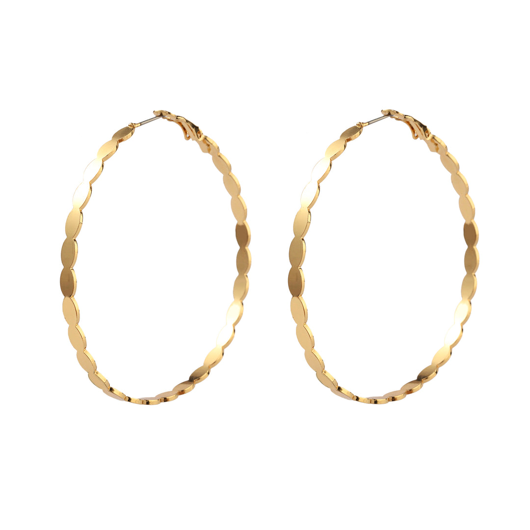 Bucolic Big Gold Hoop Earring - Salty Accessories