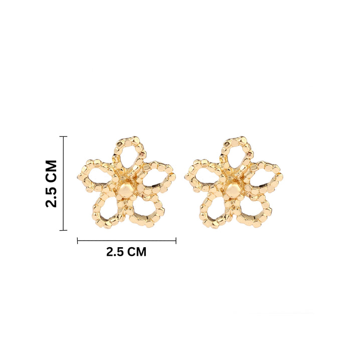 Amiable Floral Gold Earring