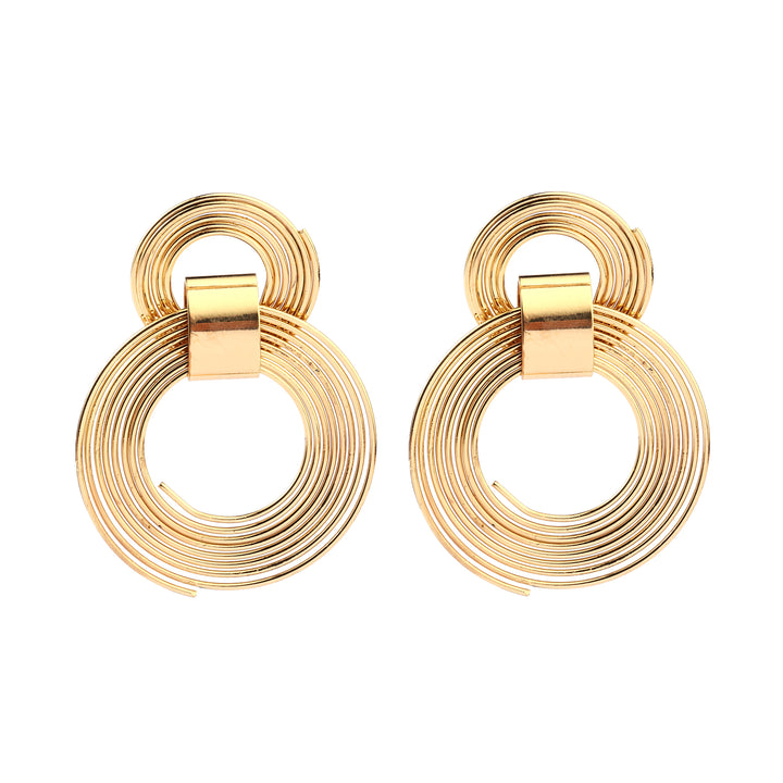 Affable Round Gold Earring - Salty Accessories