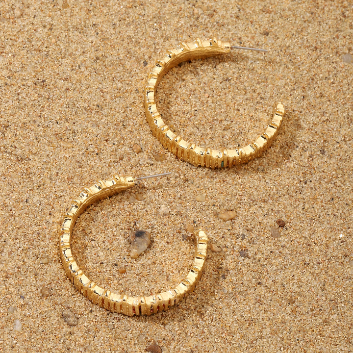 Supple Luxury Gold Hoop Earring - Salty Accessories