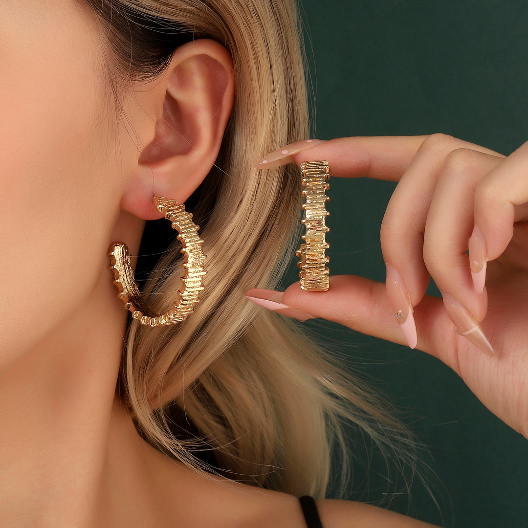 Supple Luxury Gold Hoop Earring - Salty Accessories