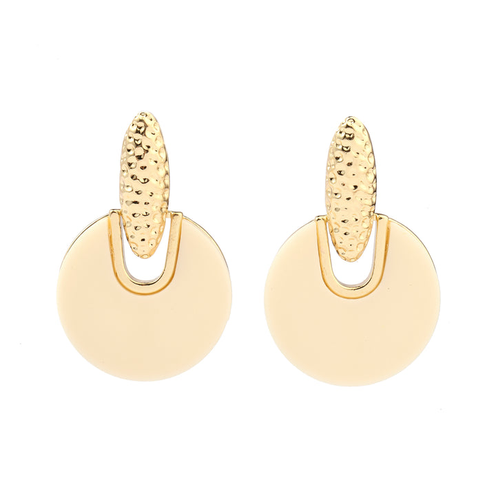 Nirvana White And Gold Earring