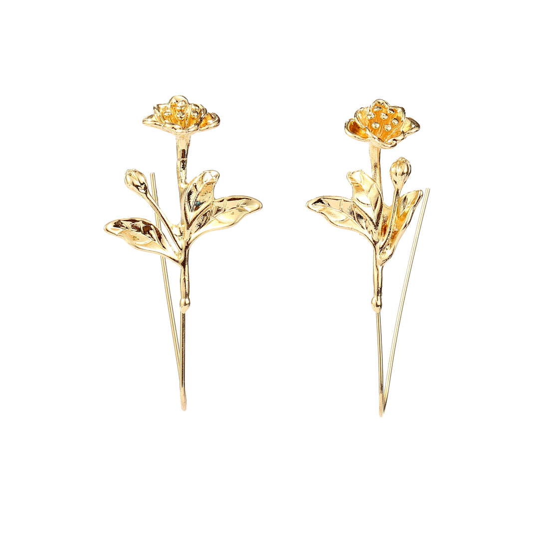 Rose Beast Gold Earring