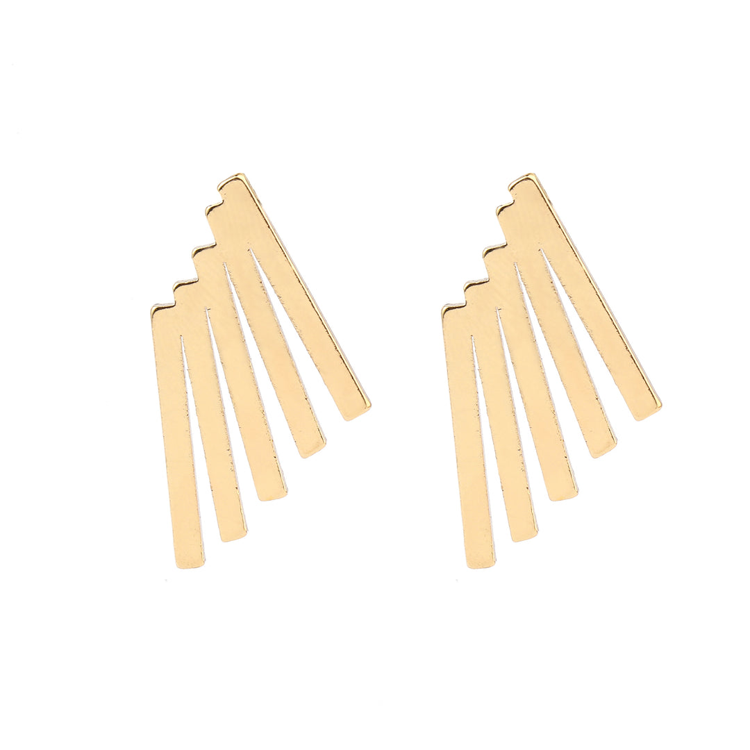 Flow Line Gold Earring - Salty Accessories