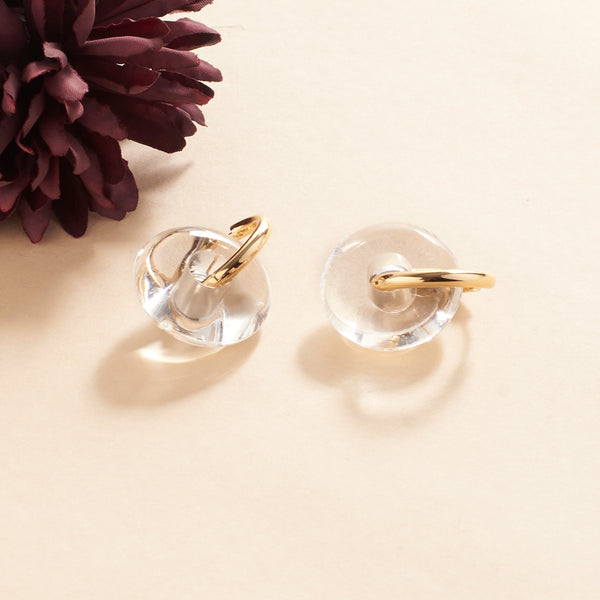 Katty Ice Gold Hoop Earring