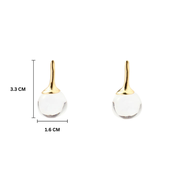 Scottie Ice Gold Earring