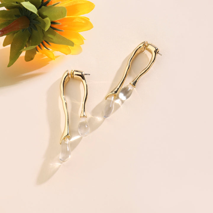 Jordy Gold Acyrlic Gold Earring