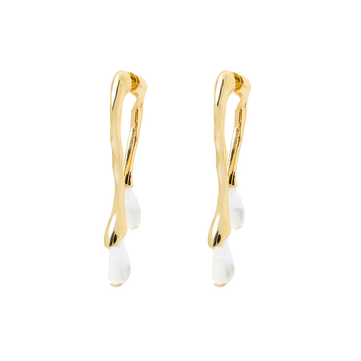 Jordy Gold Acyrlic Gold Earring