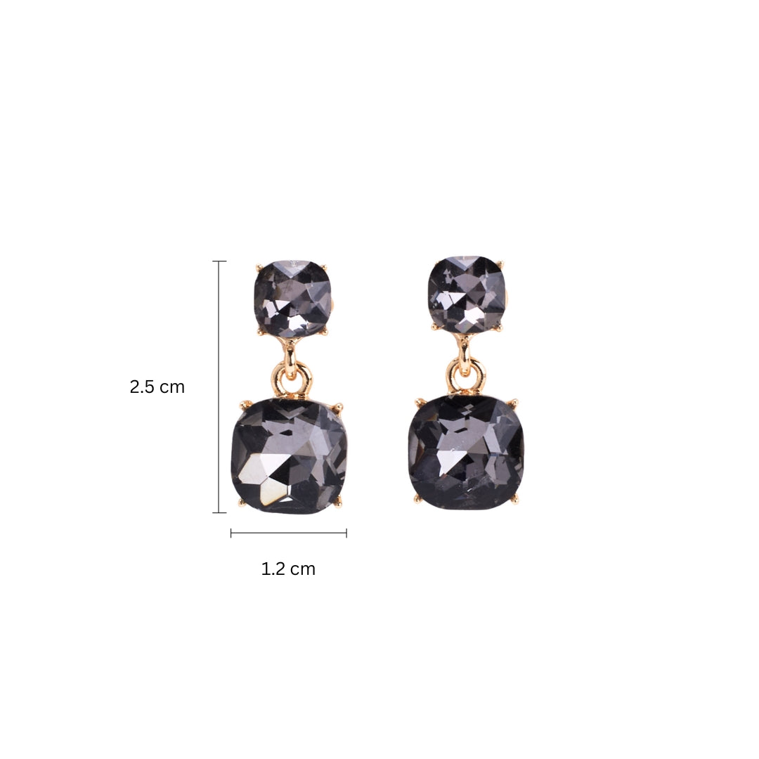 Morgan Crystal Silver Earring