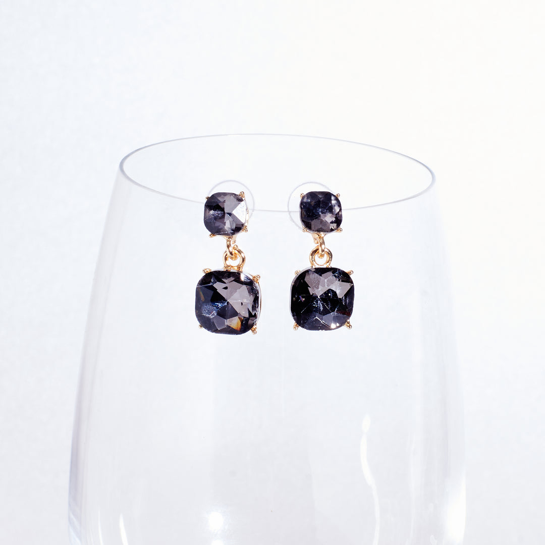 Morgan Crystal Silver Earring - Salty Accessories