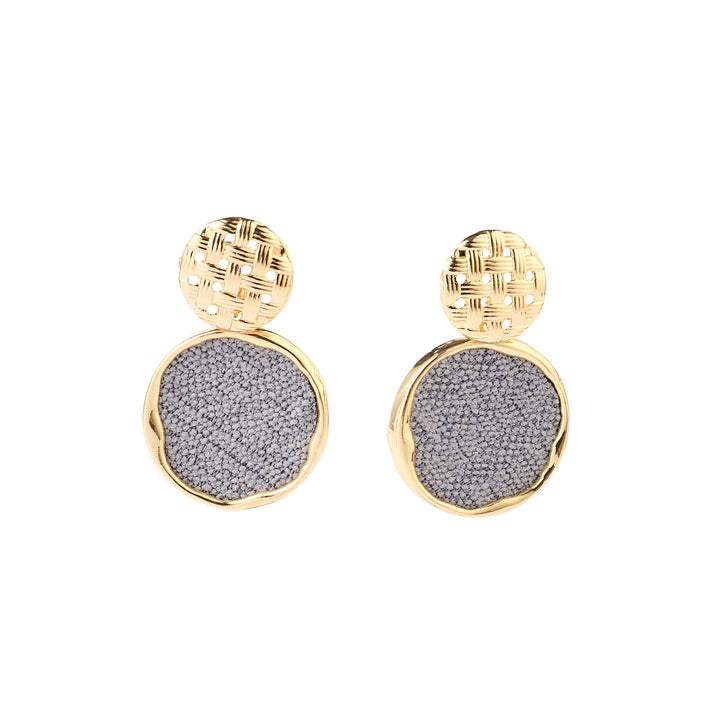 Lana Grey Gold Earring