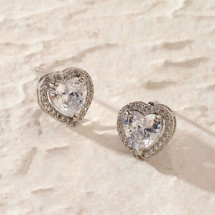 Medora Crystal Heart Earring