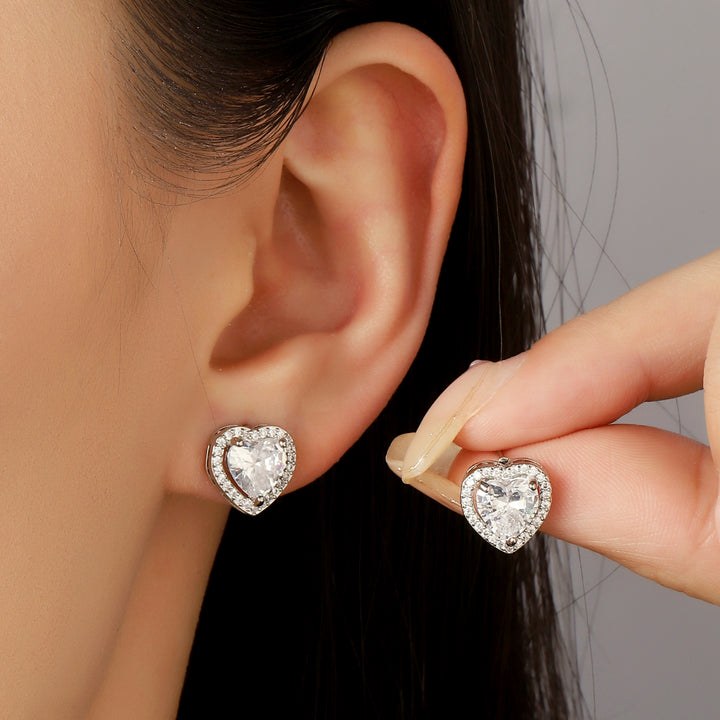 Medora Crystal Heart Earring