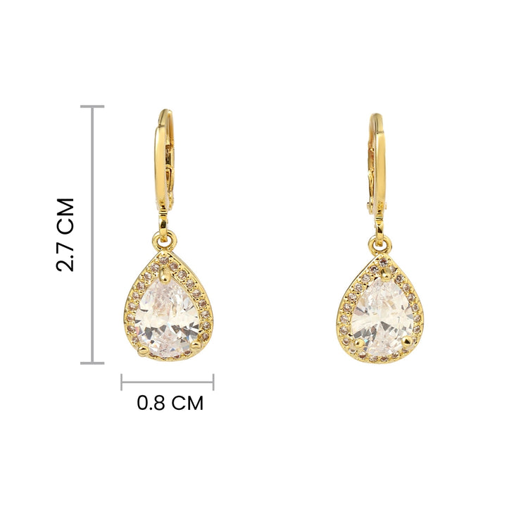 Aven Drop Crystal Earring - Salty Accessories