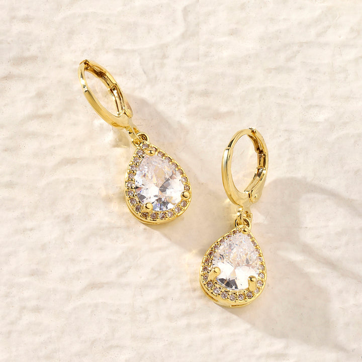 Aven Drop Crystal Earring - Salty Accessories