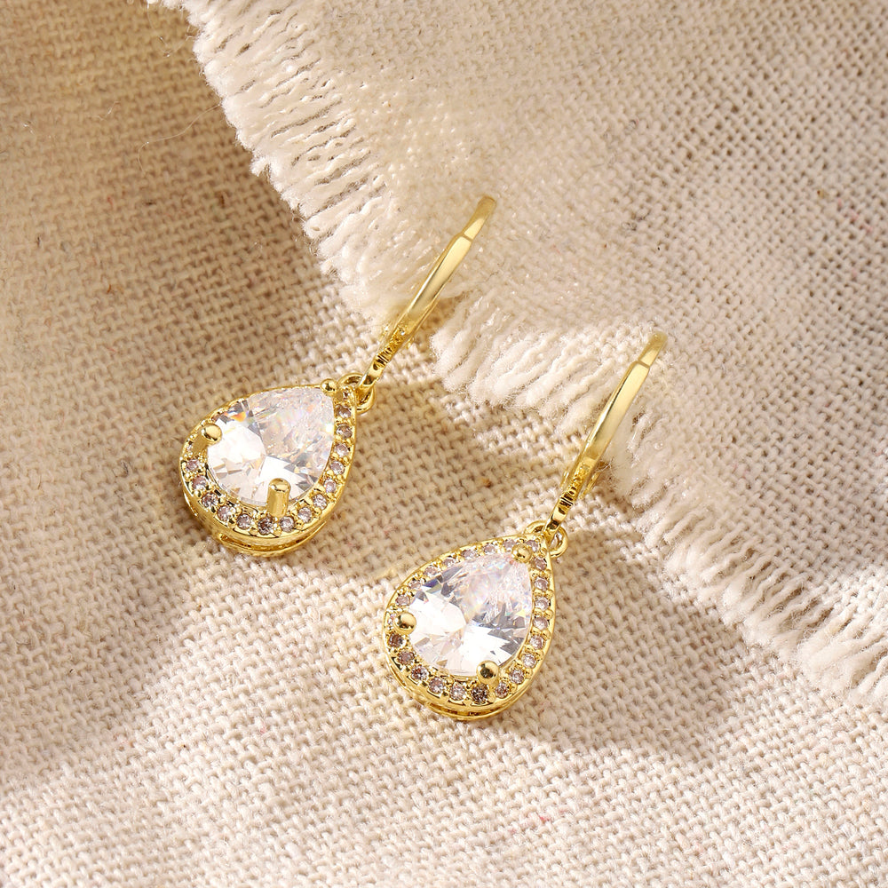 Aven Drop Crystal Earring - Salty Accessories