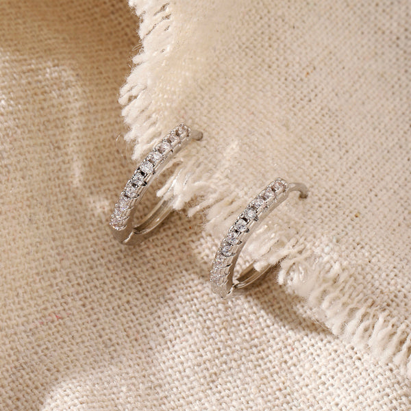Almos Studded Silver Earring