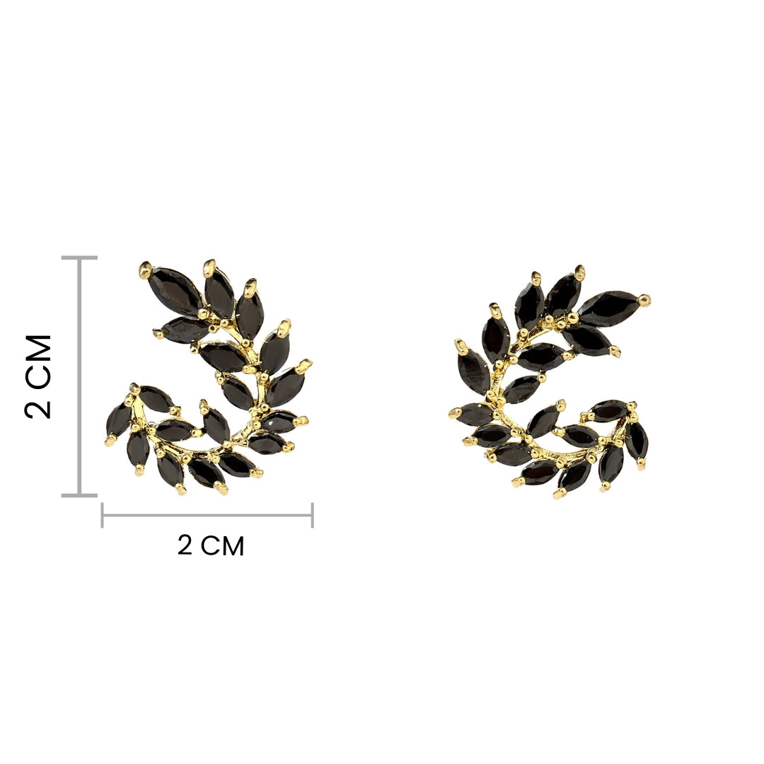 Caelia Black Gold Earring