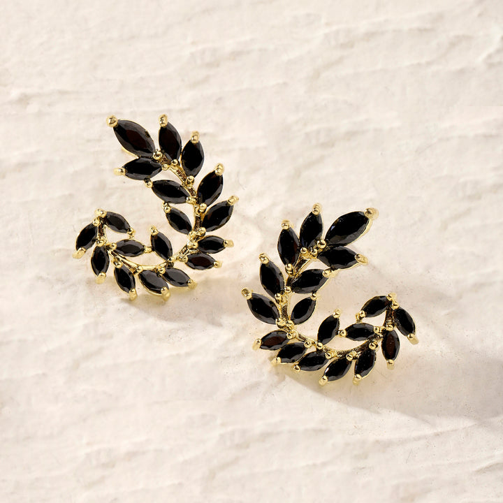 Caelia Black Gold Earring - Salty Accessories