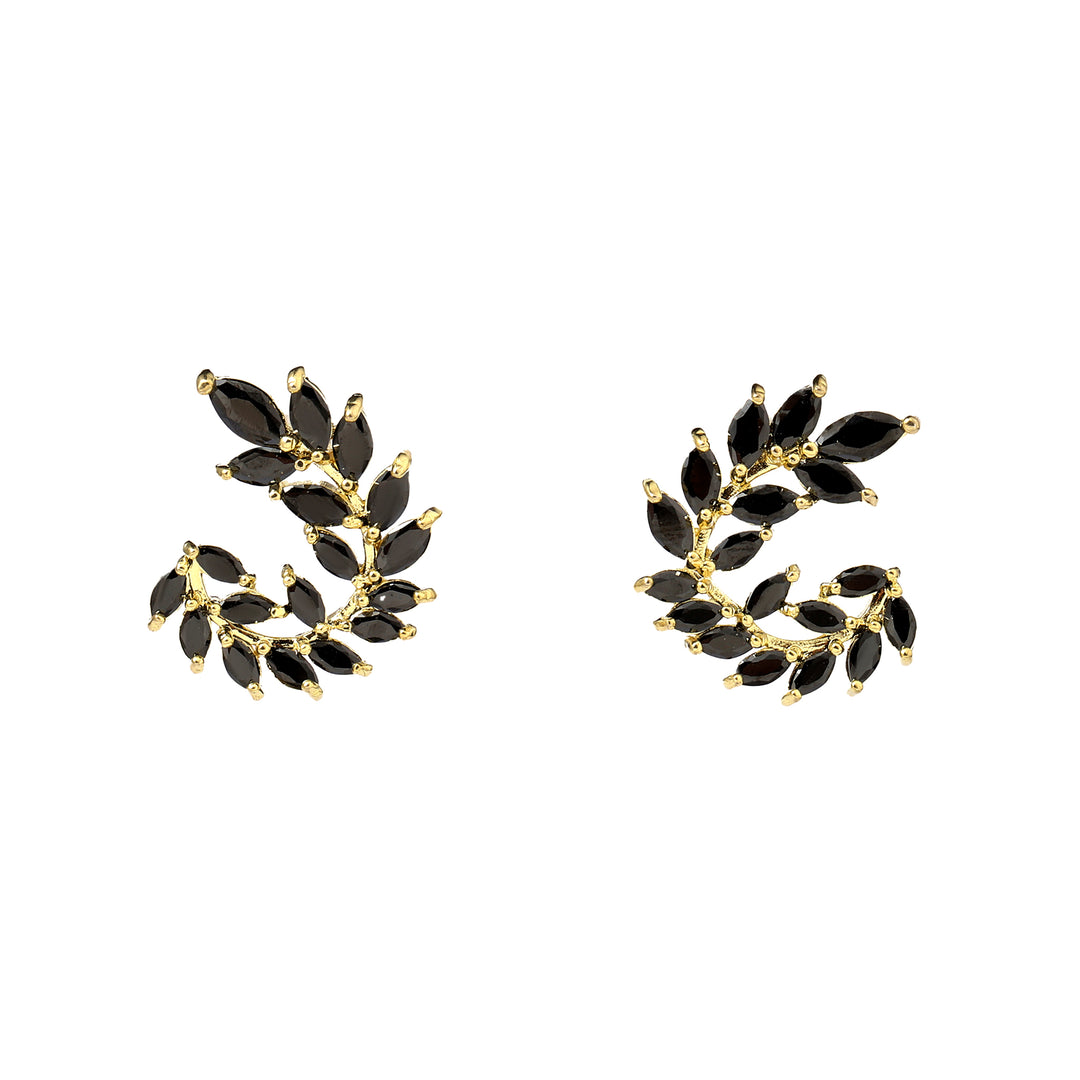 Caelia Black Gold Earring - Salty Accessories