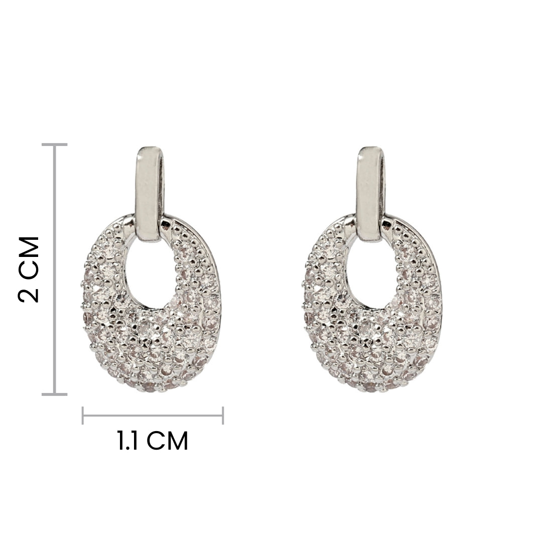 Gail Silver Studded Earring