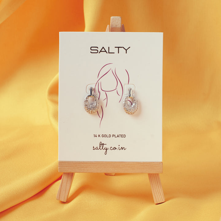 Gail Silver Studded Earring