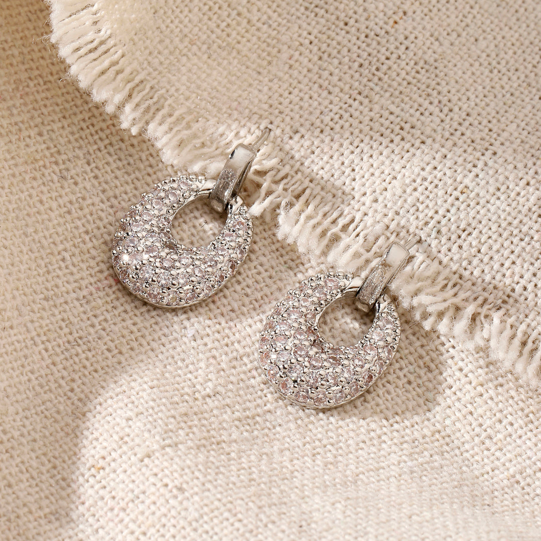 Gail Silver Studded Earring