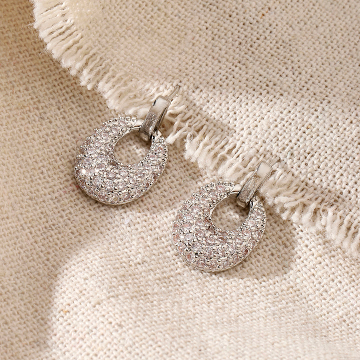 Gail Silver Studded Earring