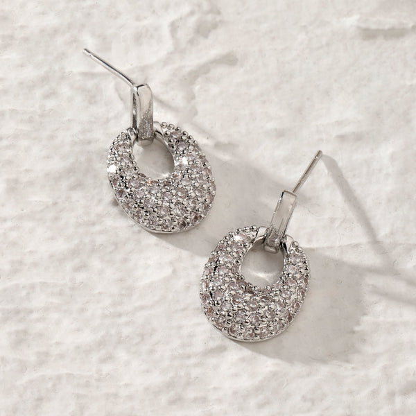 Gail Silver Studded Earring