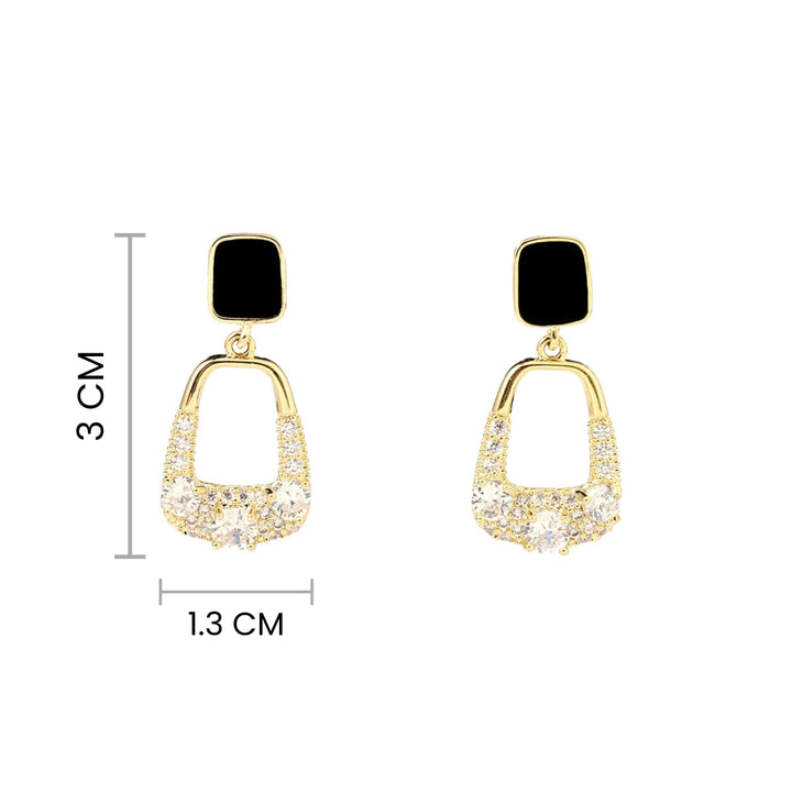 Lyssa Black Gold Earring - Salty Accessories