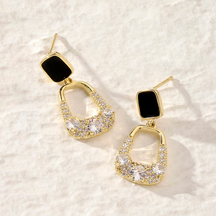 Lyssa Black Gold Earring - Salty Accessories