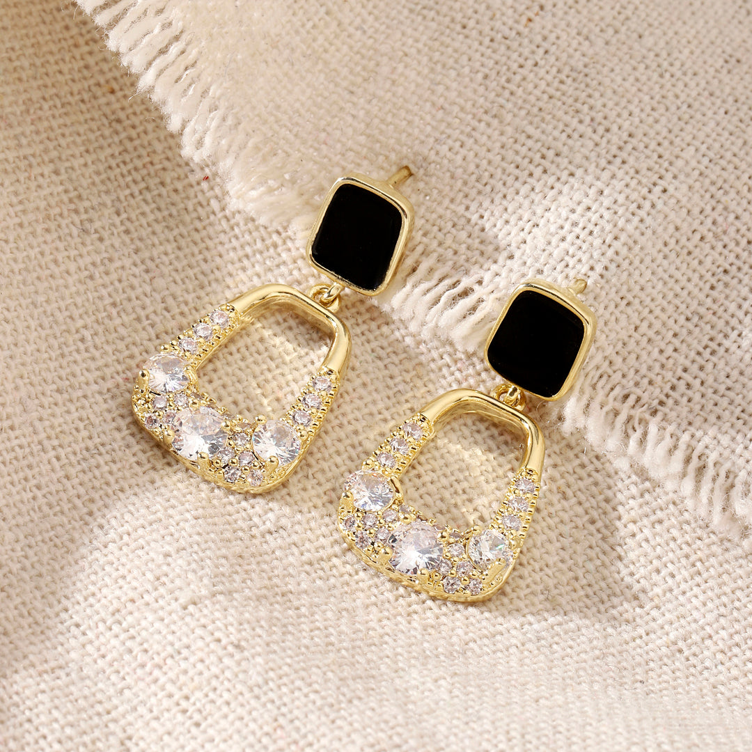 Lyssa Black Gold Earring - Salty Accessories