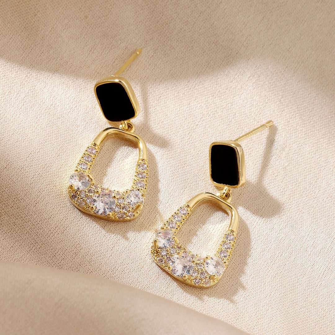 Lyssa Black Gold Earring - Salty Accessories