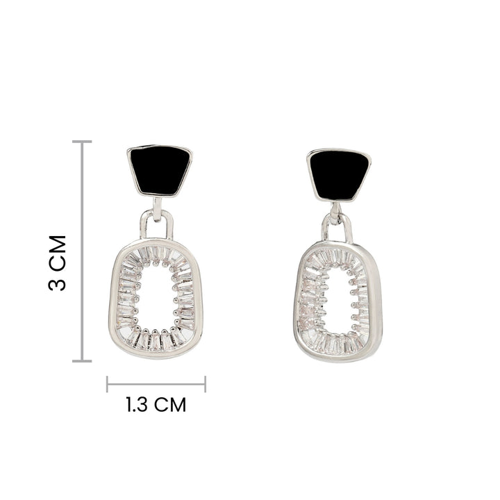 Esra  Black Gold Earring