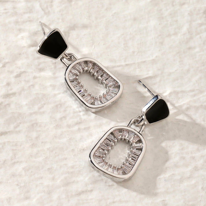 Esra  Black Gold Earring