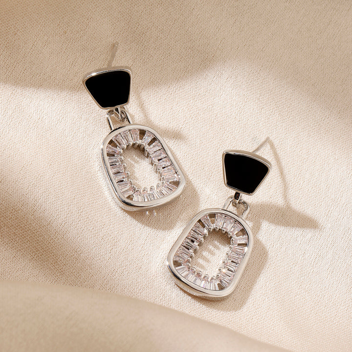 Esra  Black Gold Earring