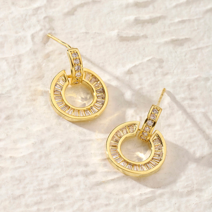 Elea Crystal Gold Earring