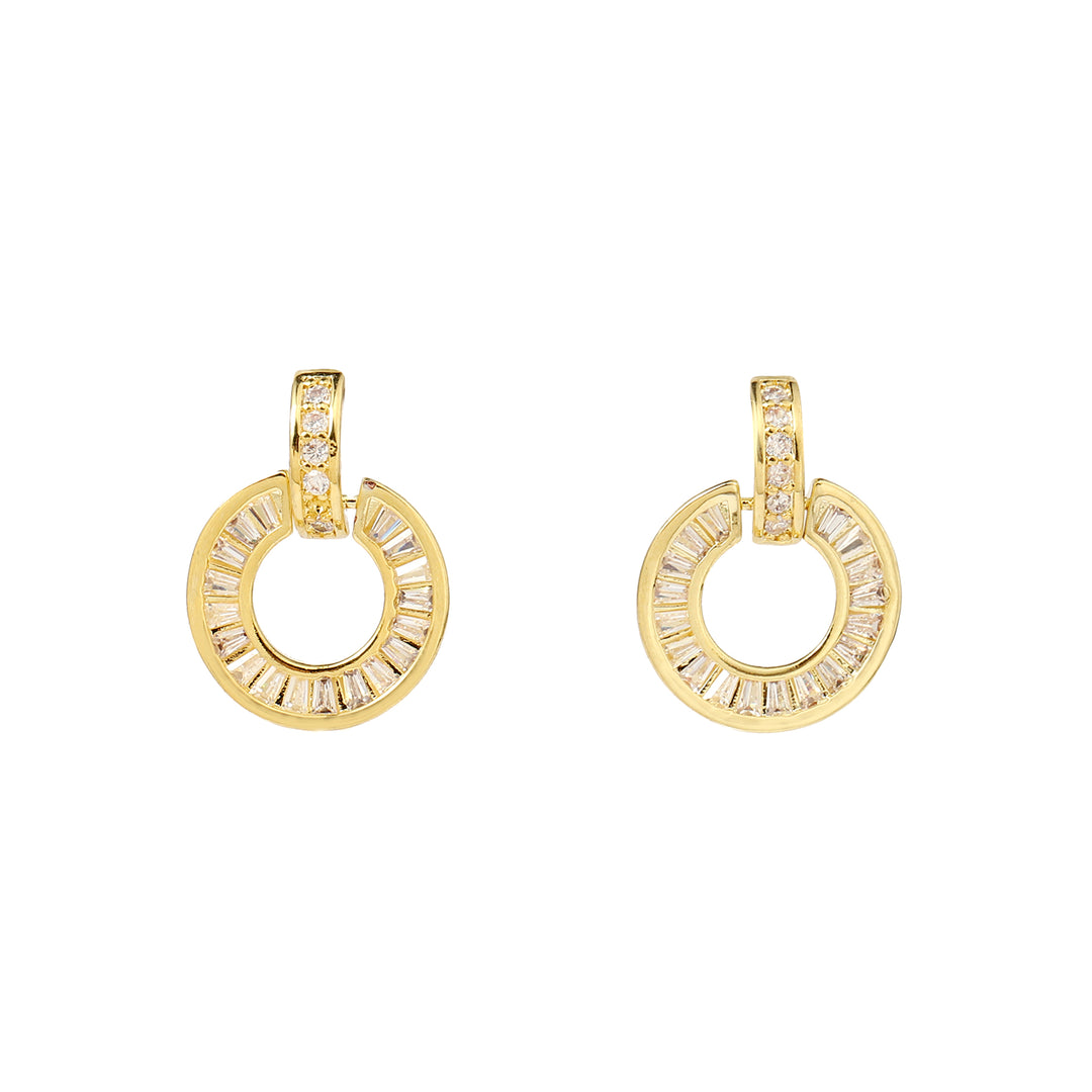 Elea Crystal Gold Earring - Salty Accessories