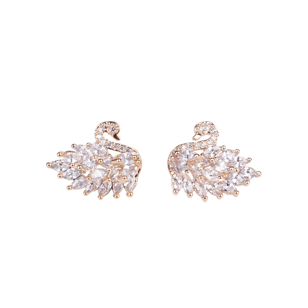 Swan Lake Crsytal Earrings - Salty Accessories