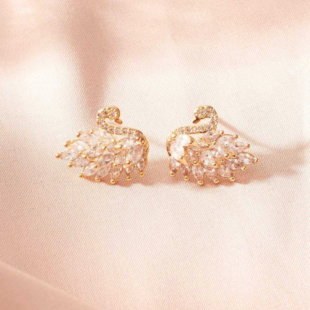 Swan Lake Crsytal Earrings - Salty Accessories