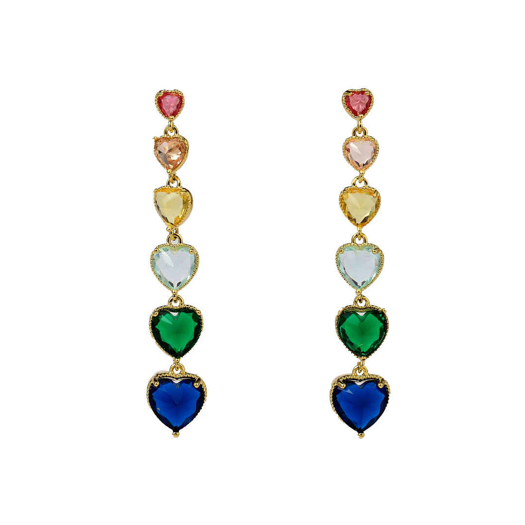 Tassel Heart Earrings - Salty Accessories