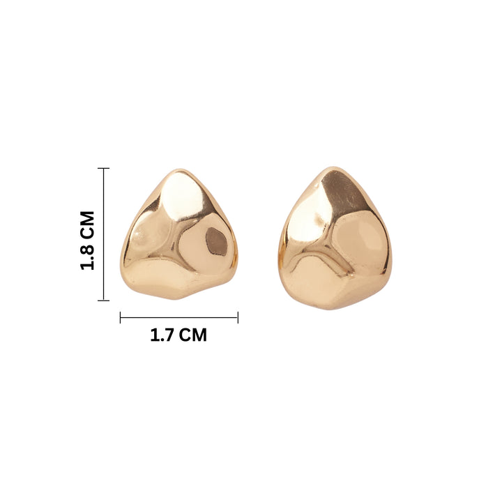 Angular Elegance Gold Earrings