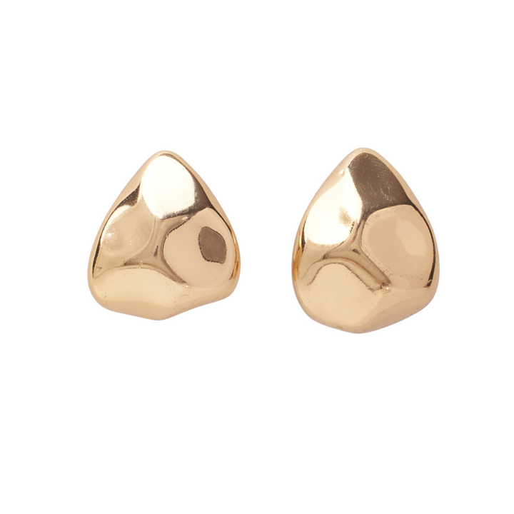 Angular Elegance Gold Earrings - Salty Accessories