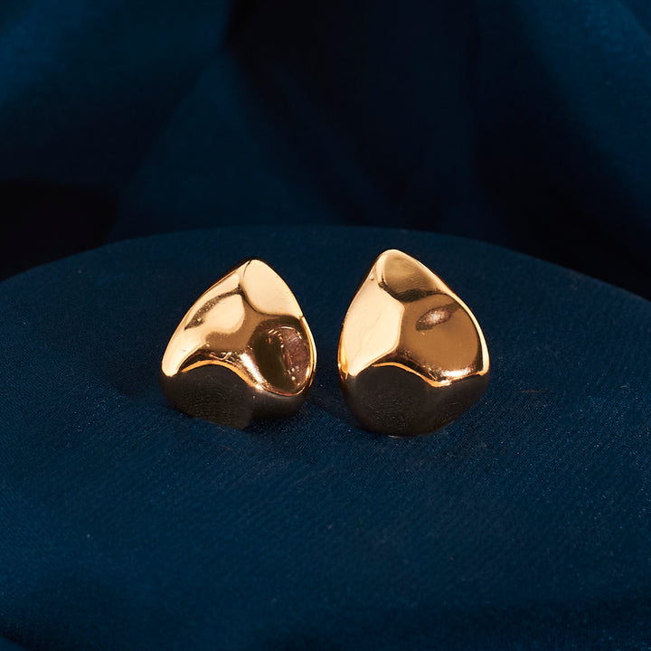 Angular Elegance Gold Earrings - Salty Accessories