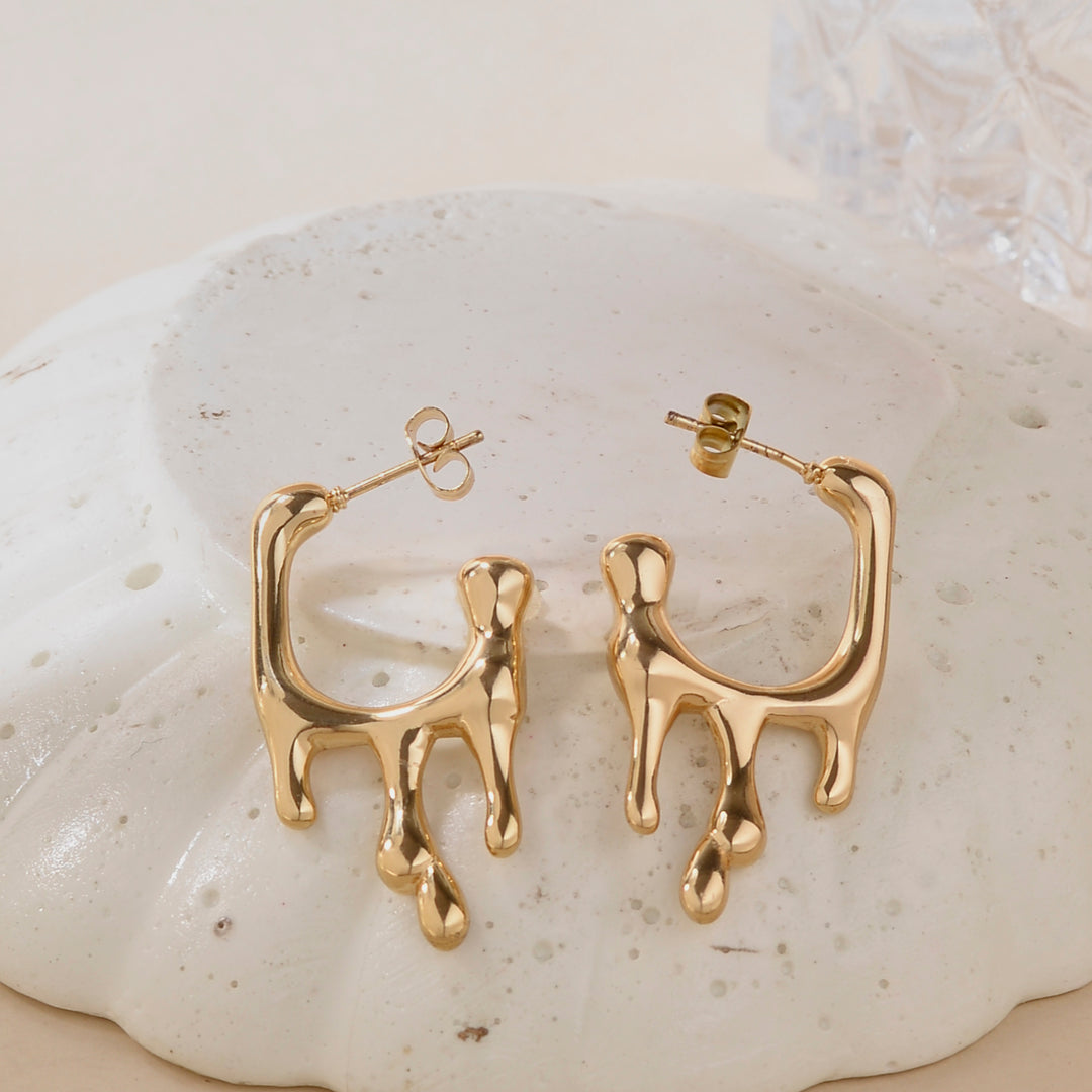 Classic Design Gold Earrings - Salty Accessories